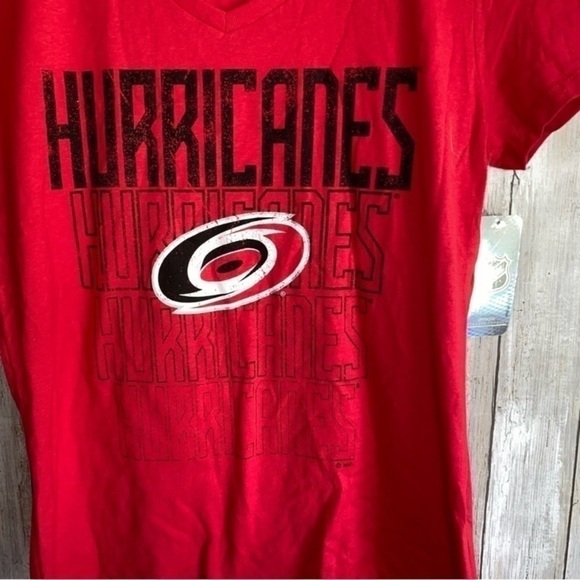 NWT NHL Carolina Hurricanes Red Tee - Picture 2 of 5